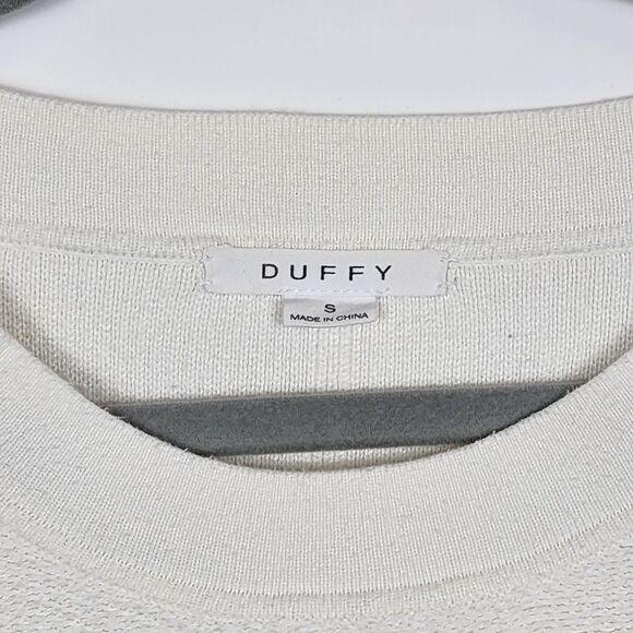 Duffy Cotton Cashmere Short Sleeve Sweater Size S - Picture 3 of 7